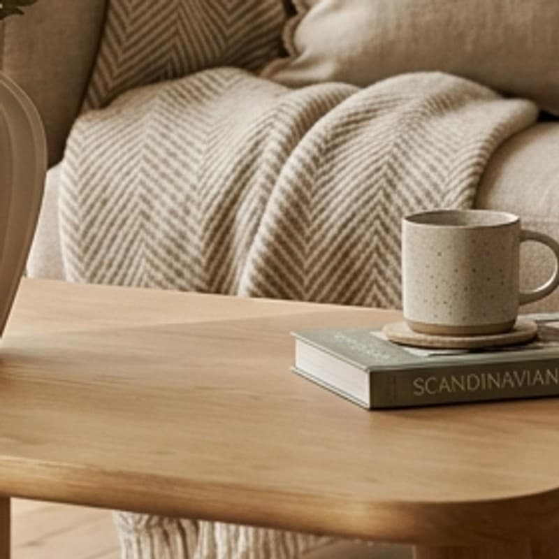 Nordic Merino Wool Herringbone Blanket
